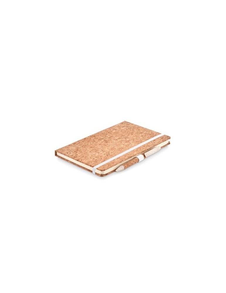 Carnet A5 et stylo en liège | Objets publicitaires