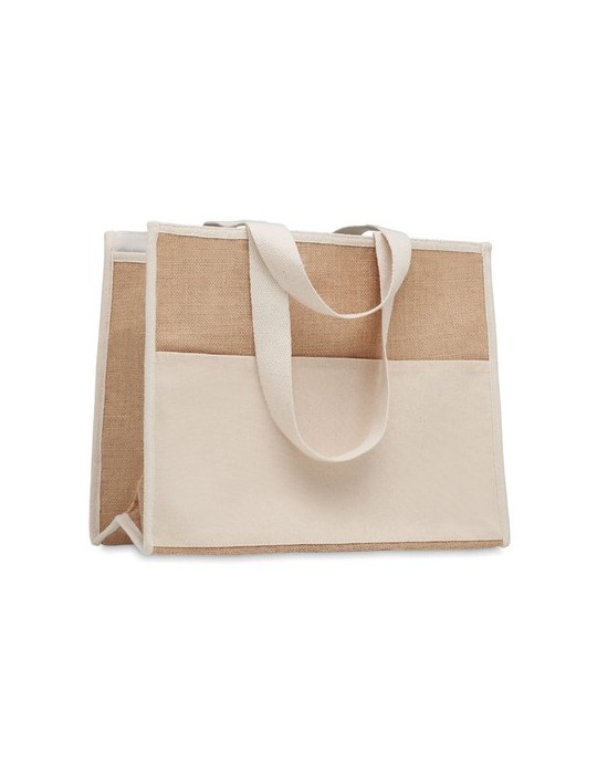 Sac shopping  en jute | Personnalisée pas cher CAMPO DE GELI