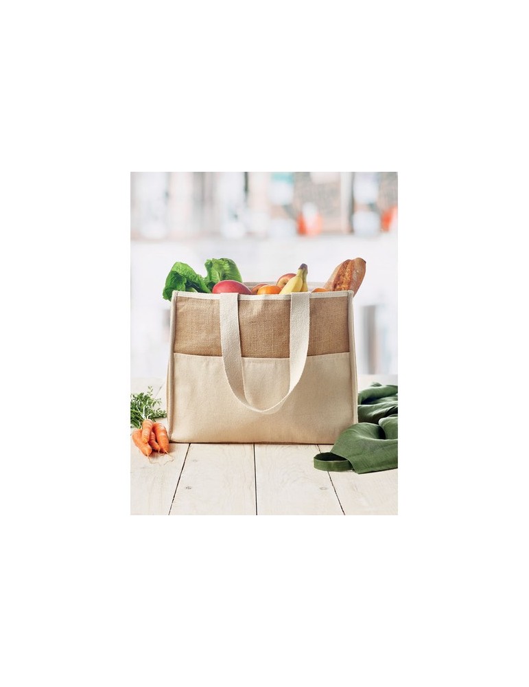 Sac shopping  en jute | Personnalisée pas cher CAMPO DE GELI