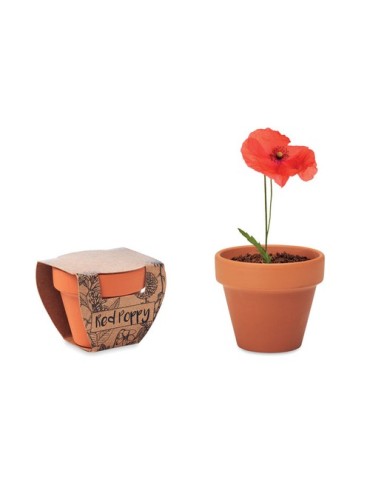 Pot graines de coquelicot  et pratique | Personnalisée pas cher
