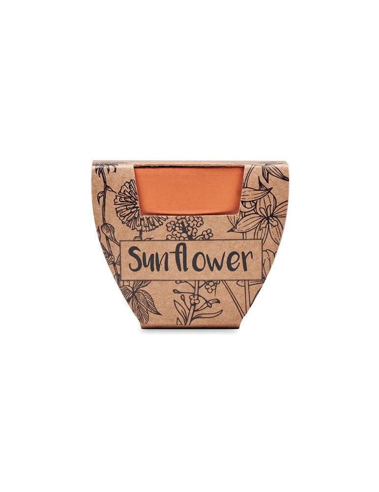 Pot graines de tournesol  et personnalisé | Cadeaux s