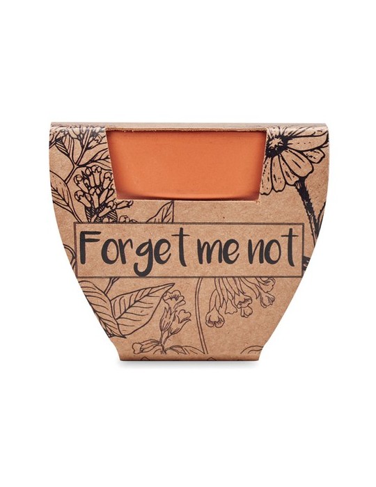 Pot myosotis  et personnalisé | Objets publicitaires