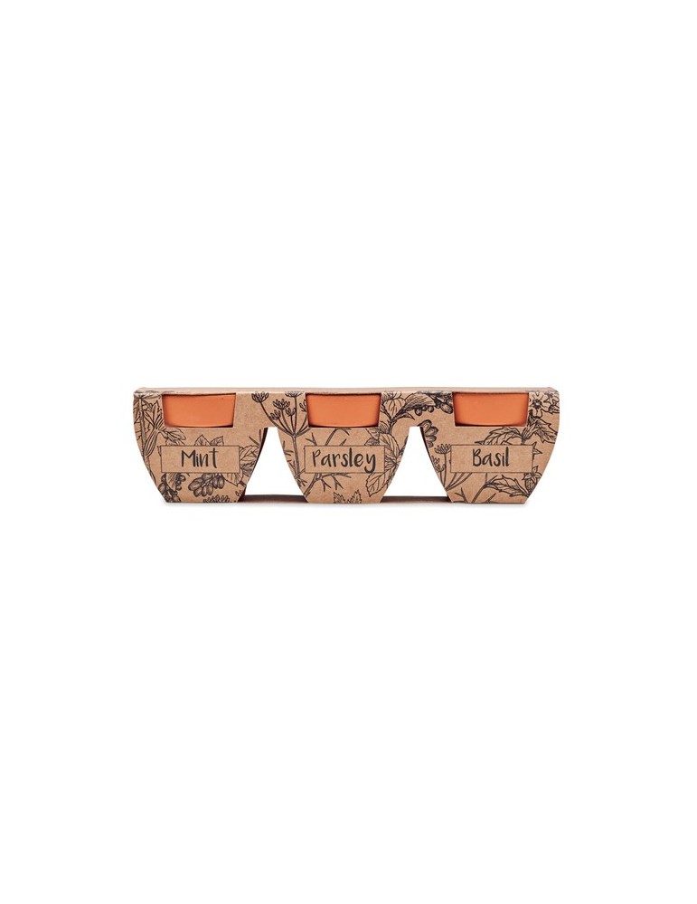 Pots s en terre cuite pour herbes | Objets publicitaires