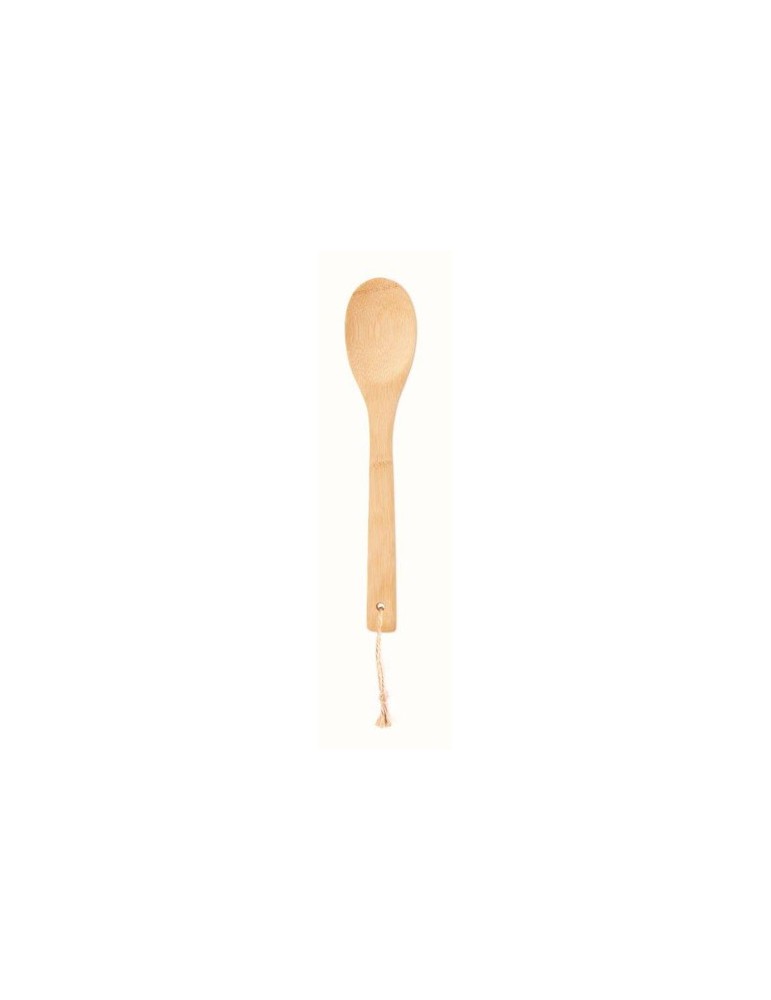 Cuillère à salade personnalisée en bambou - Objet publicitaire