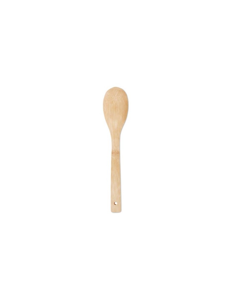 Cuillère à salade personnalisée en bambou - Objet publicitaire