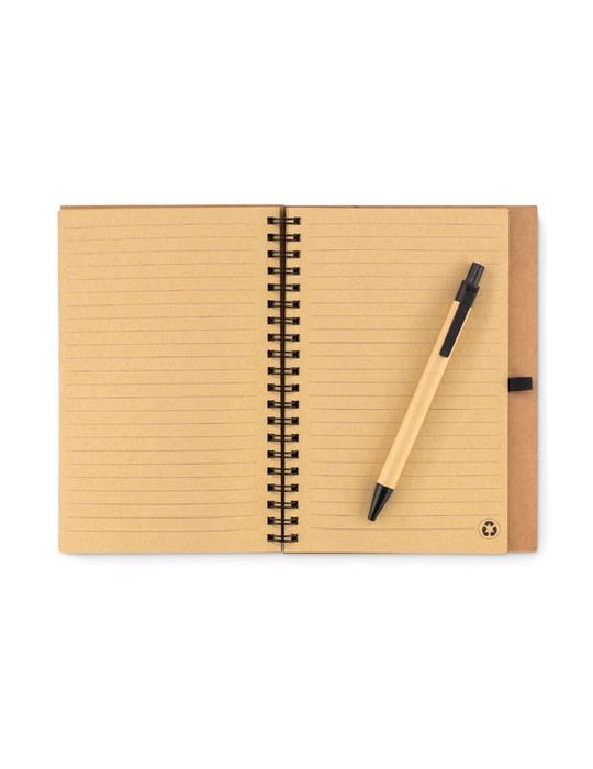 Carnet en Liège Durable avec Stylo Personnalisé - SONORA PLUSCORK