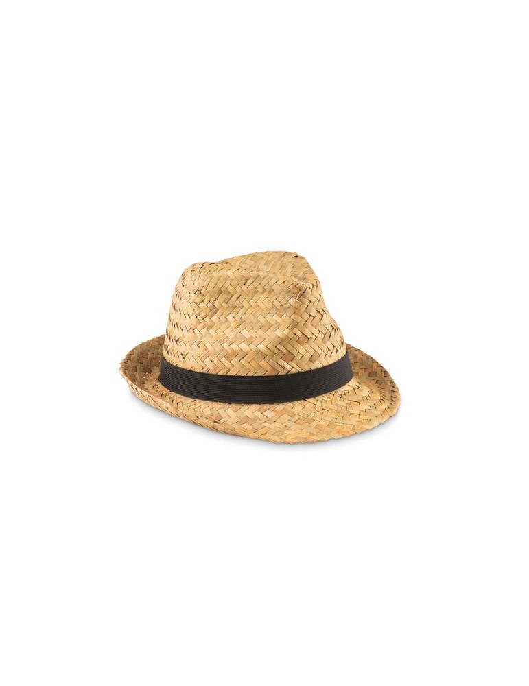 Chapeau en paille naturelle MONTEVIDEO personnalisé pas cher