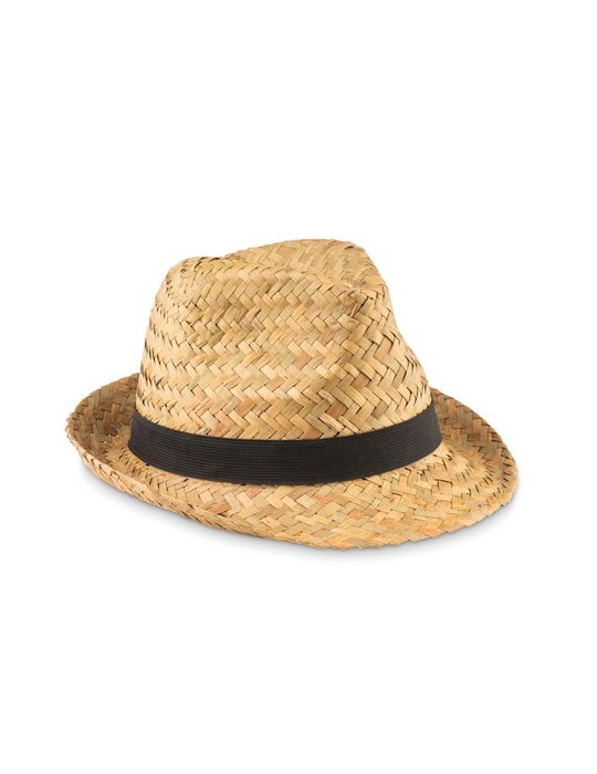 Chapeau en paille naturelle MONTEVIDEO personnalisé pas cher