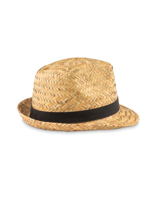 Chapeau en paille naturelle MONTEVIDEO personnalisé pas cher