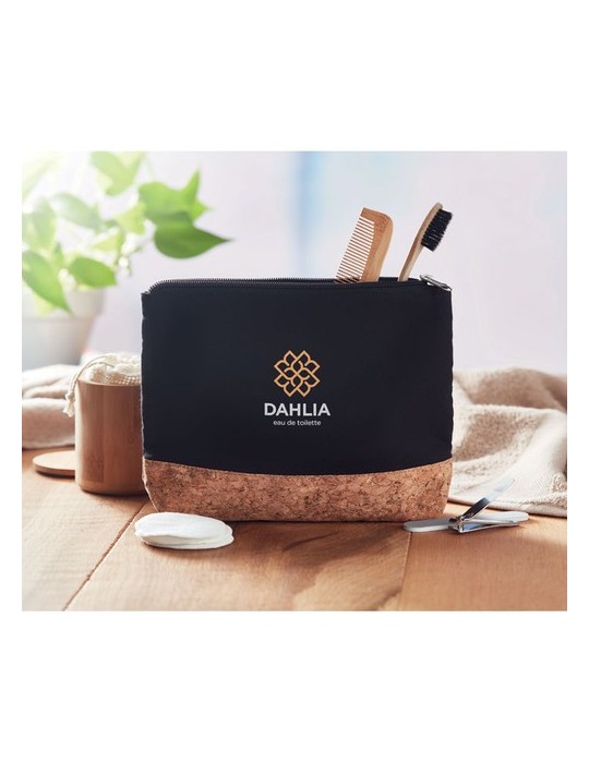 Trousse en Liège et Coton Personnalisée - PORTO BAG