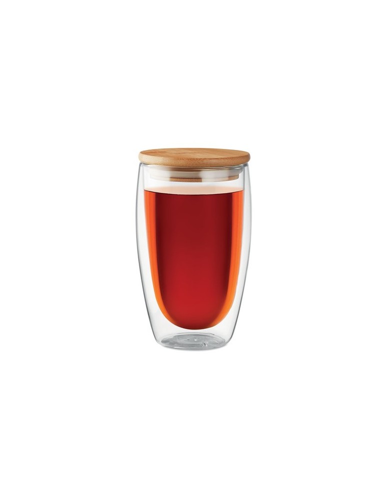 Verre Double Paroi 450 ml Personnalisé TIRANA LARGE pas cher