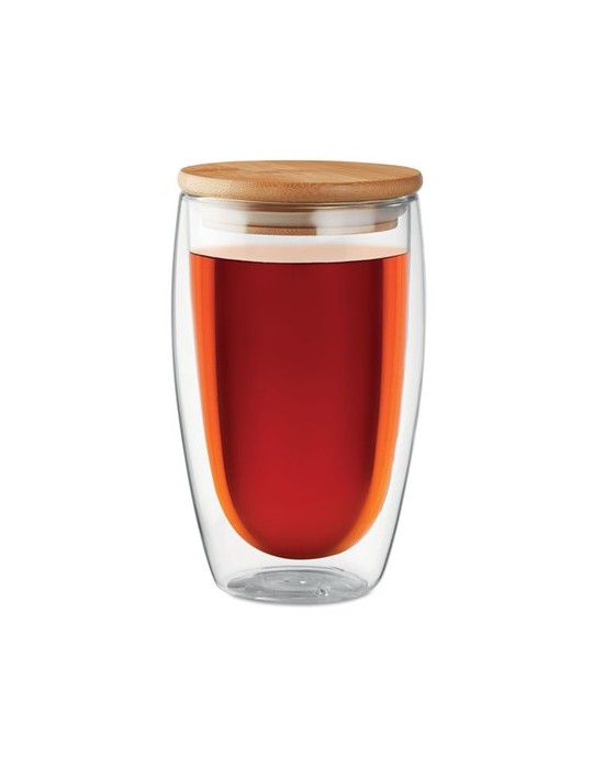 Verre Double Paroi 450 ml Personnalisé TIRANA LARGE pas cher