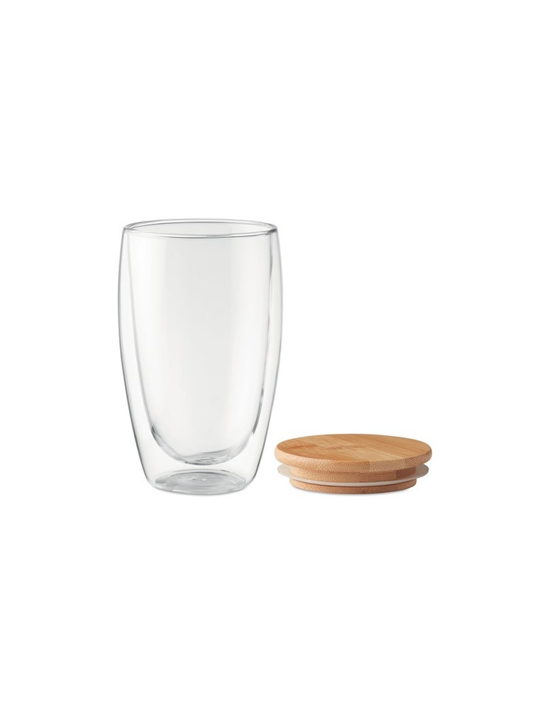 Verre Double Paroi 450 ml Personnalisé TIRANA LARGE pas cher