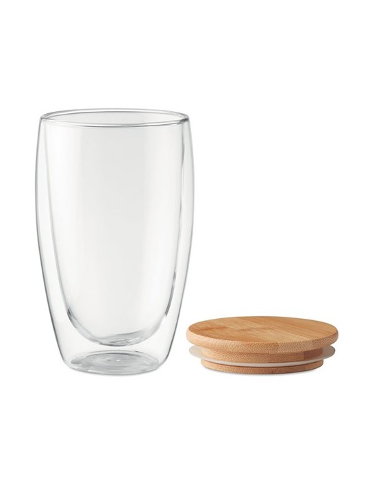 Verre Double Paroi 450 ml Personnalisé TIRANA LARGE pas cher
