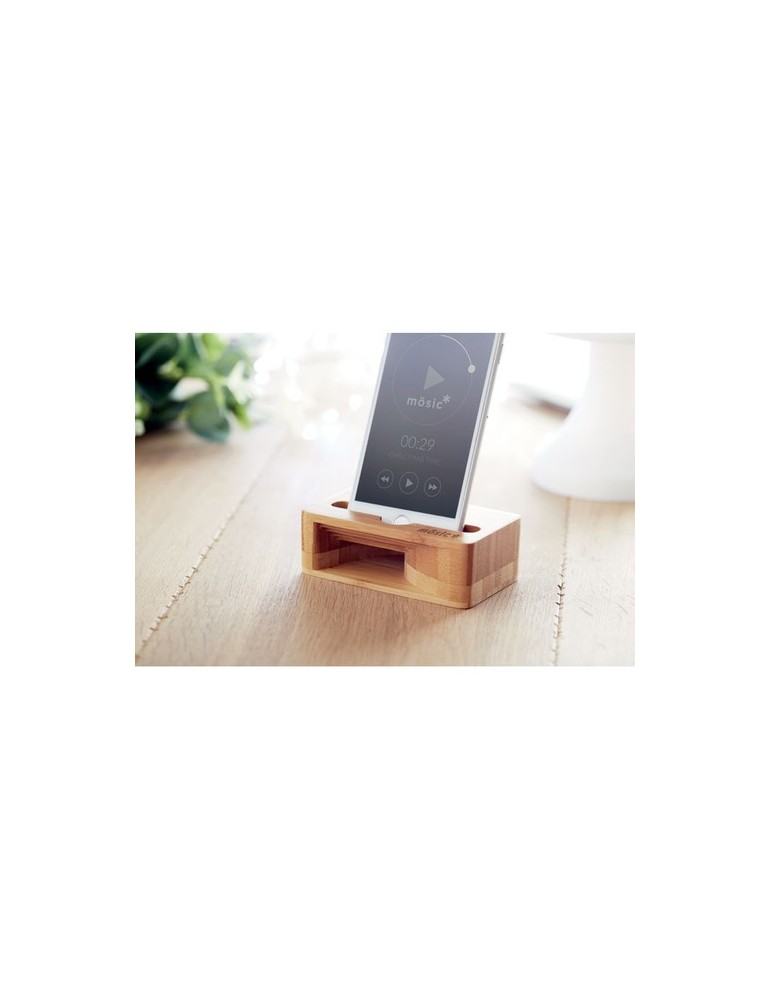 Support téléphone Personnalisé en Bambou CARACOL pas cher