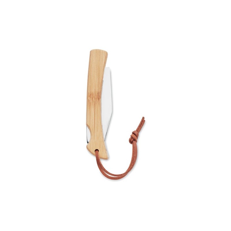 Couteau Pliable en Bambou MANSAN - Élégance Naturelle