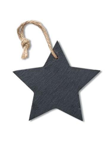 Suspension Étoile en Ardoise Personnalisée - Décoration de Noël pas cher