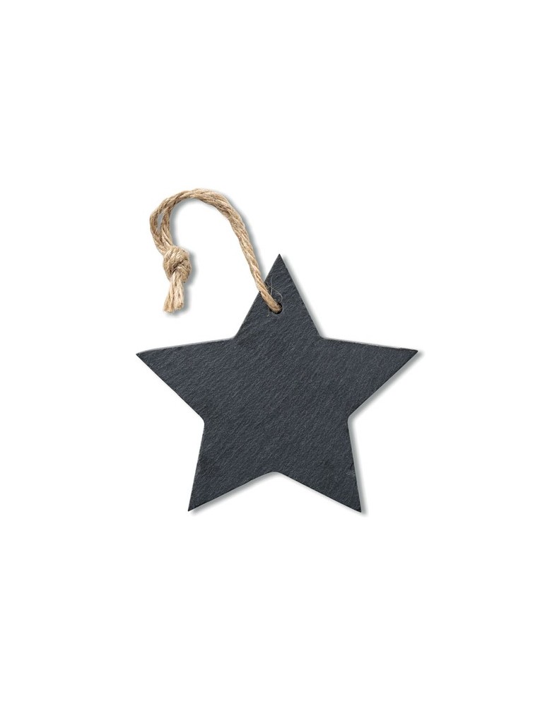 Suspension Étoile en Ardoise Personnalisée - Décoration de Noël pas cher