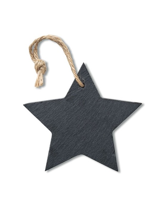 Suspension Étoile en Ardoise Personnalisée - Décoration de Noël pas cher