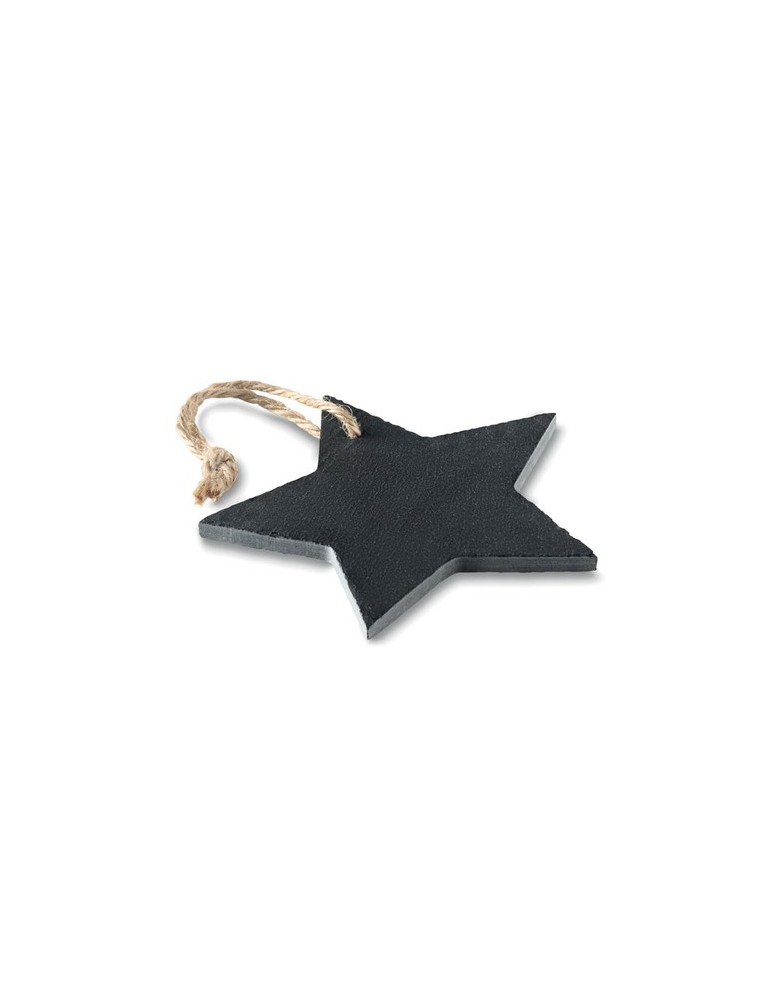 Suspension Étoile en Ardoise Personnalisée - Décoration de Noël pas cher