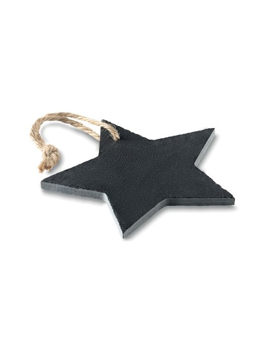 Suspension Étoile en Ardoise Personnalisée - Décoration de Noël pas cher