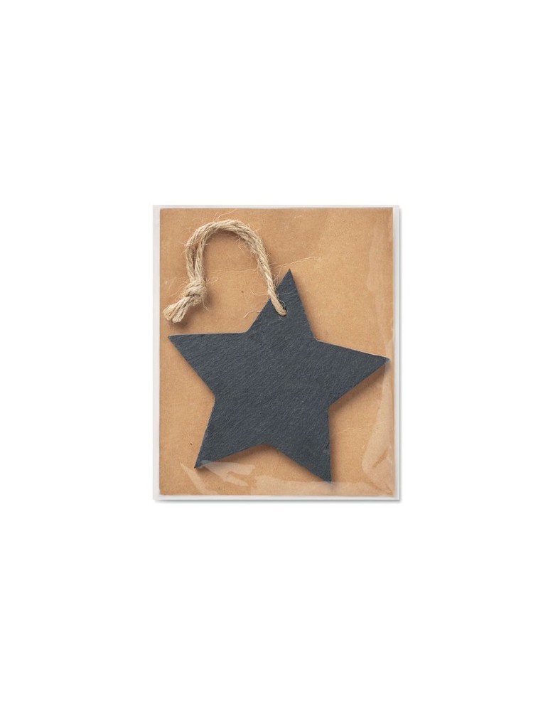 Suspension Étoile en Ardoise Personnalisée - Décoration de Noël pas cher