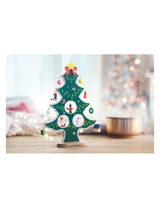 Sapin de Noël en Bois Personnalisé - WOODTREE Décoration pas cher