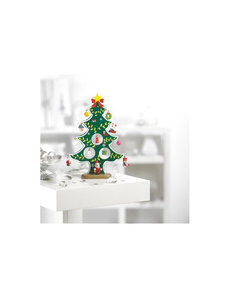 Sapin de Noël en Bois Personnalisé - WOODTREE Décoration pas cher