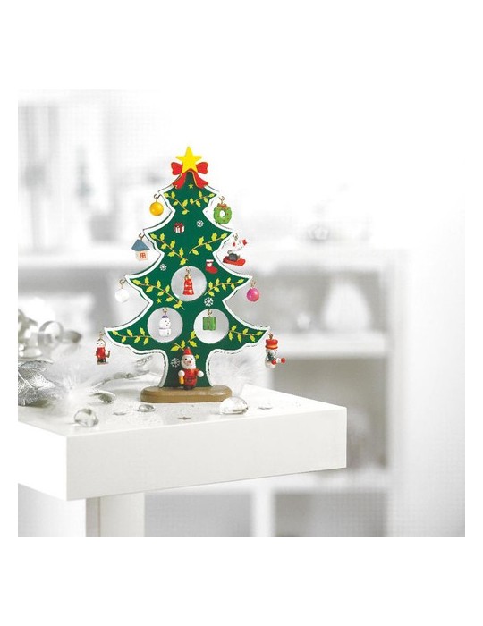 Sapin de Noël en Bois Personnalisé - WOODTREE Décoration pas cher