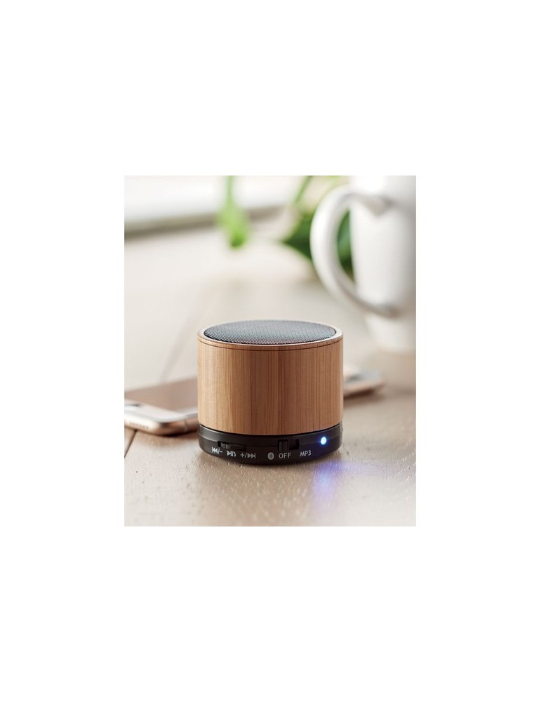 Haut-parleur sans fil Personnalisé en bambou - SOUND BAMBOO pas cher