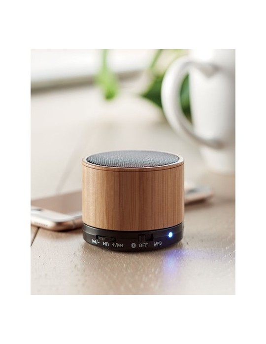 Haut-parleur sans fil Personnalisé en bambou - SOUND BAMBOO pas cher