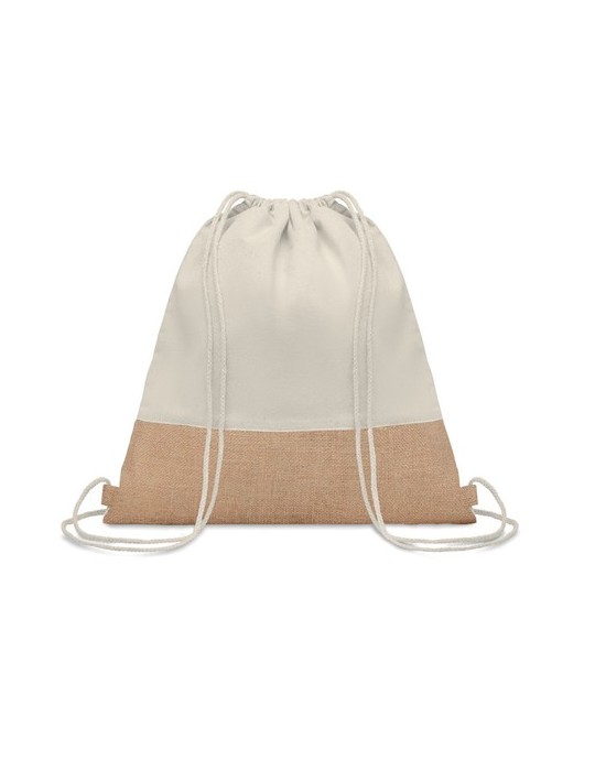 Pratique Sac à Cordon - Détails Jute