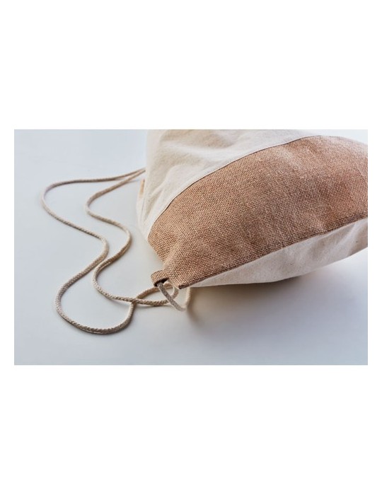 Pratique Sac à Cordon - Détails Jute
