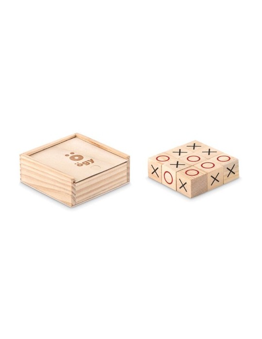 Personnalisable Jeu de Morpion en Bois