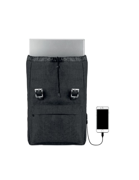 Personnalisé Sac à Dos USB - Polyester 600D RIGA