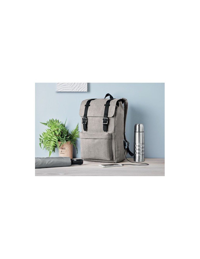 Personnalisé Sac à Dos USB - Polyester 600D RIGA