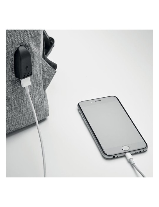 Personnalisé Sac à Dos USB - Polyester 600D RIGA