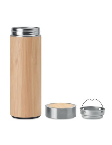 Personnalisée Gourde Isotherme en Bambou - BATUMI 2
