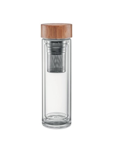 Personnalisée Gourde Isotherme en Verre - 400ml Batumi