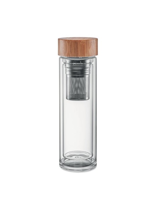 Personnalisée Gourde Isotherme en Verre - 400ml Batumi