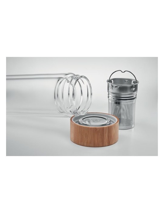 Personnalisée Gourde Isotherme en Verre - 400ml Batumi