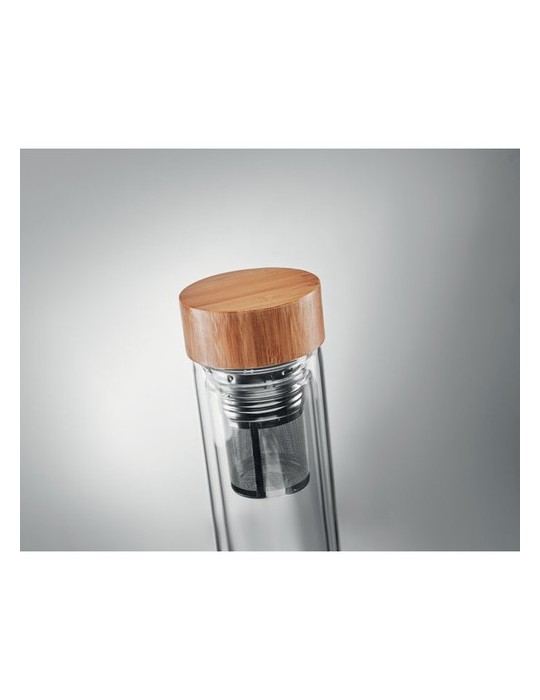 Personnalisée Gourde Isotherme en Verre - 400ml Batumi