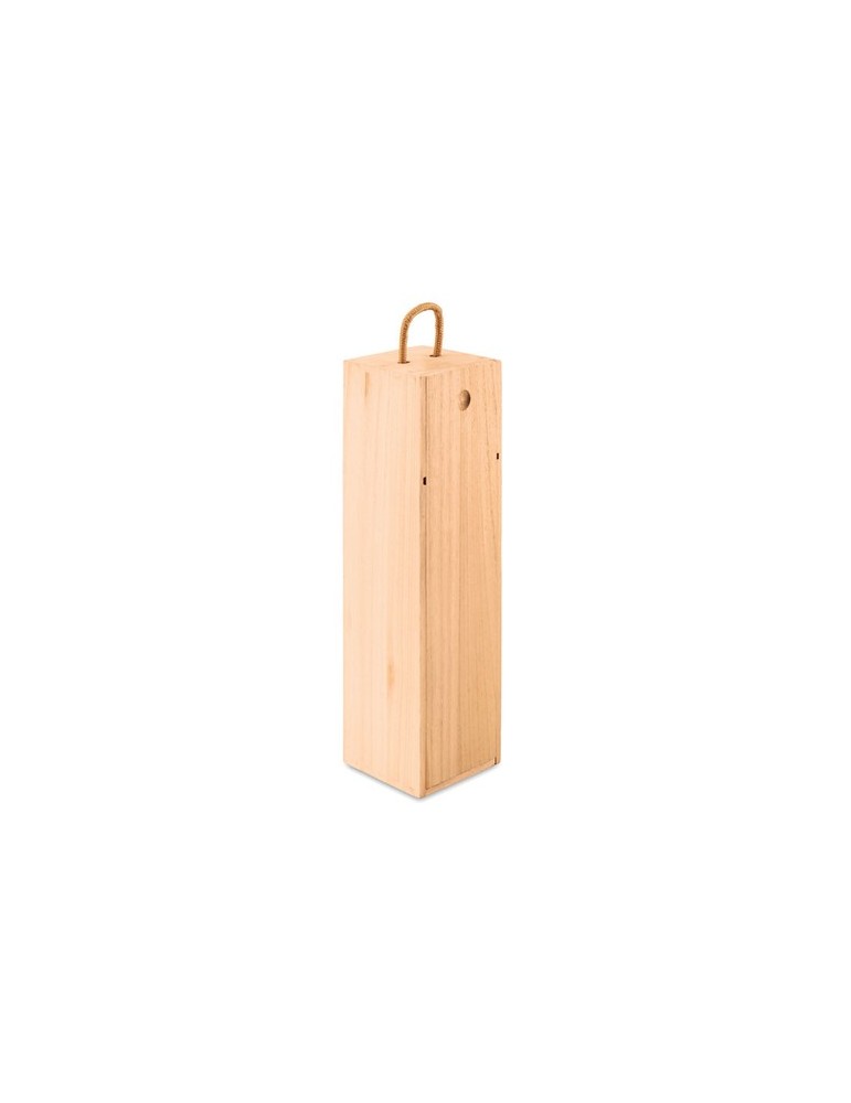 Premium Coffret en Bois avec Bouteille - VINBOX