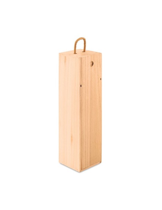 Premium Coffret en Bois avec Bouteille - VINBOX
