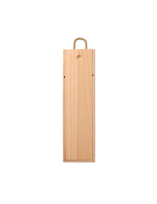 Premium Coffret en Bois avec Bouteille - VINBOX