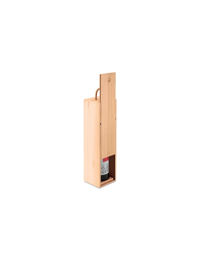 Premium Coffret en Bois avec Bouteille - VINBOX