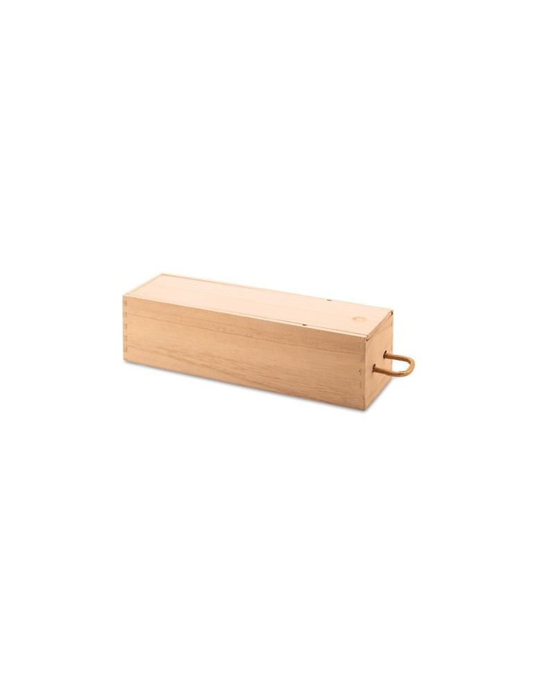 Premium Coffret en Bois avec Bouteille - VINBOX