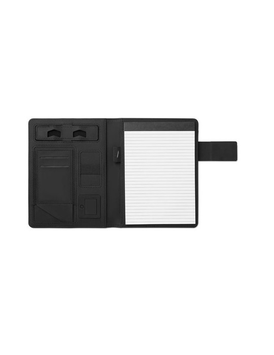 Conférencier A5 et Powerbank POWERNOTY - Objets Publicitaires