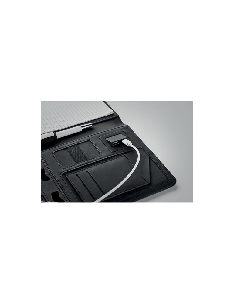 Conférencier A5 et Powerbank POWERNOTY - Objets Publicitaires