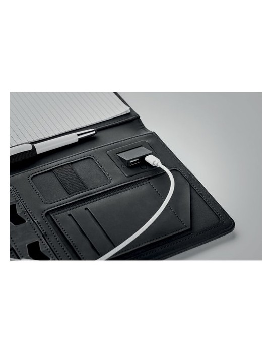 Conférencier A5 et Powerbank POWERNOTY - Objets Publicitaires